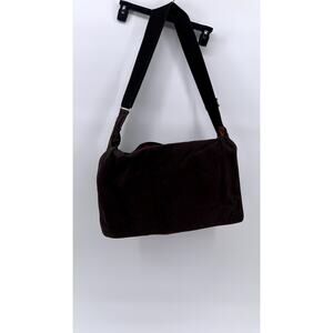 JACK SPADE Black Canvas Messenger Shoulder Bag